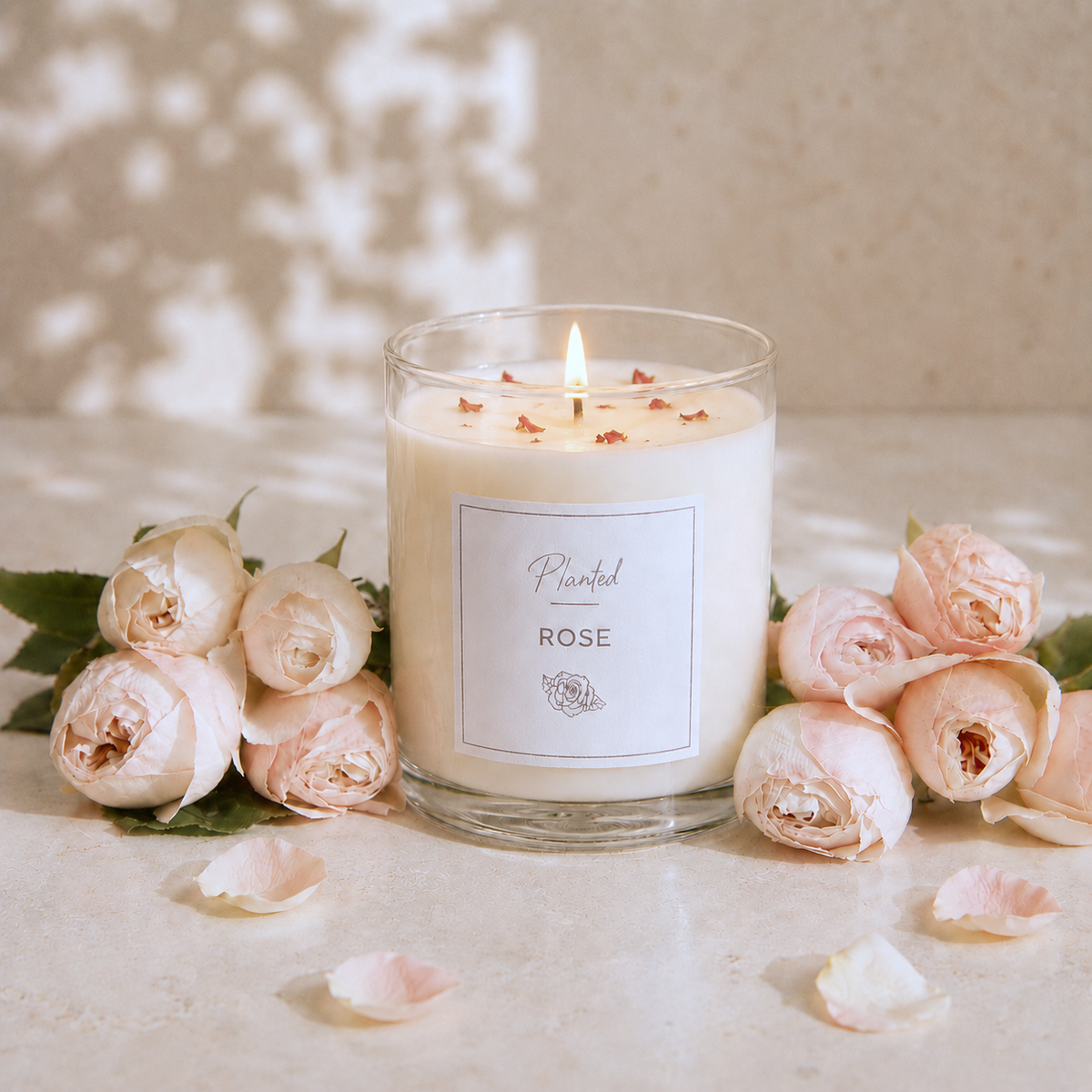 Relaxing Rose Candle