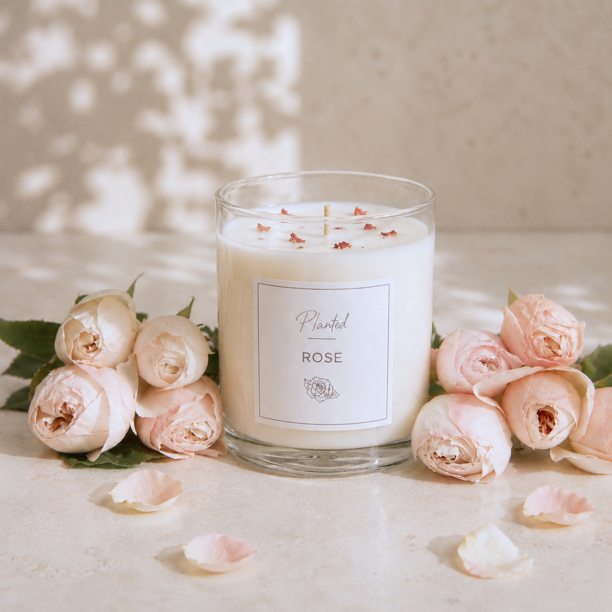 Relaxing Rose Candle