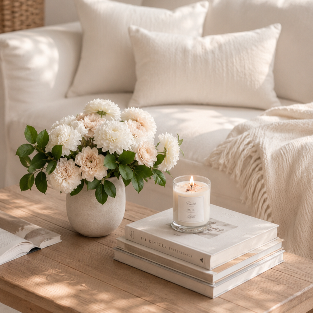 Relaxing Rose Candle