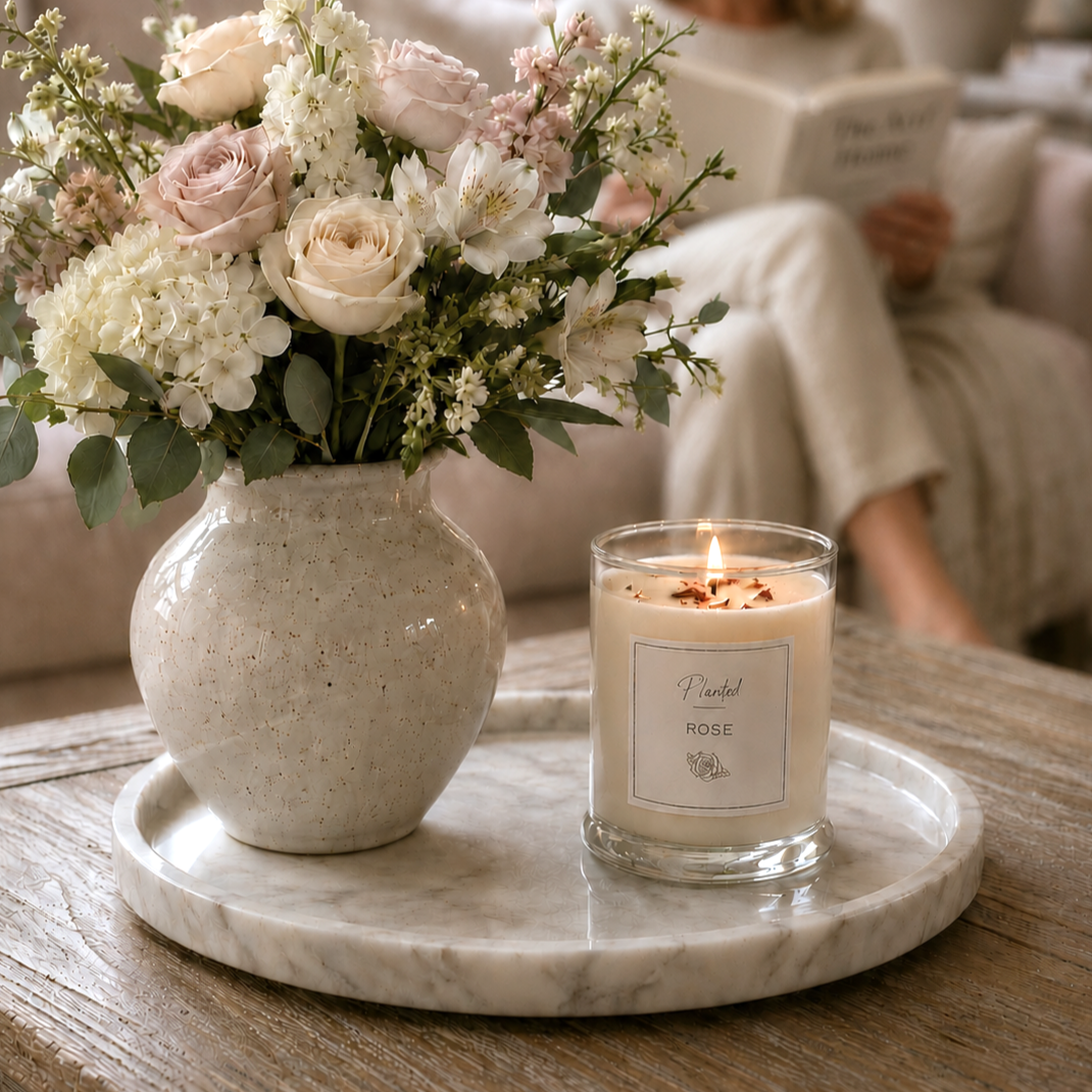 Relaxing Rose Candle