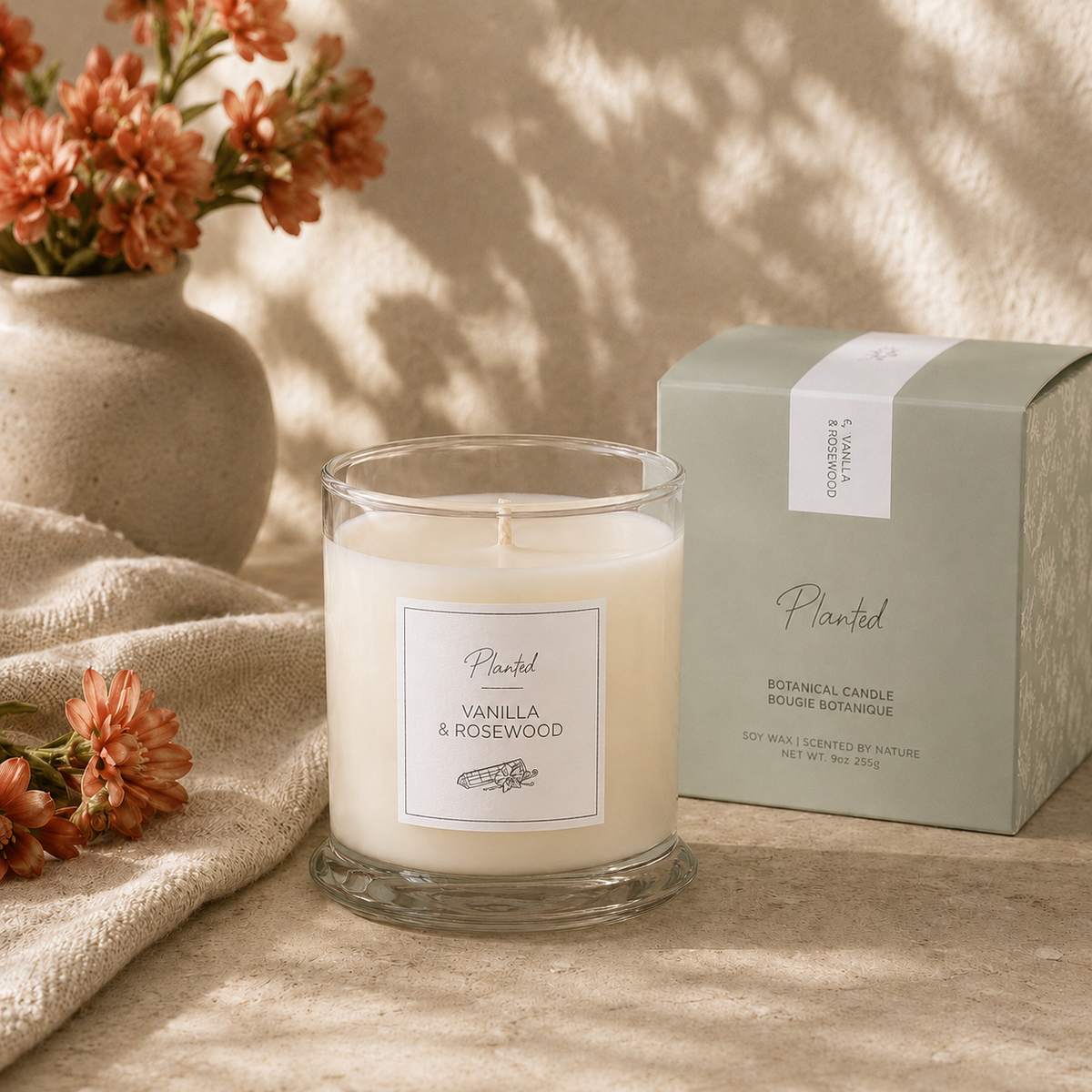 Rosewood & Vanilla Candle