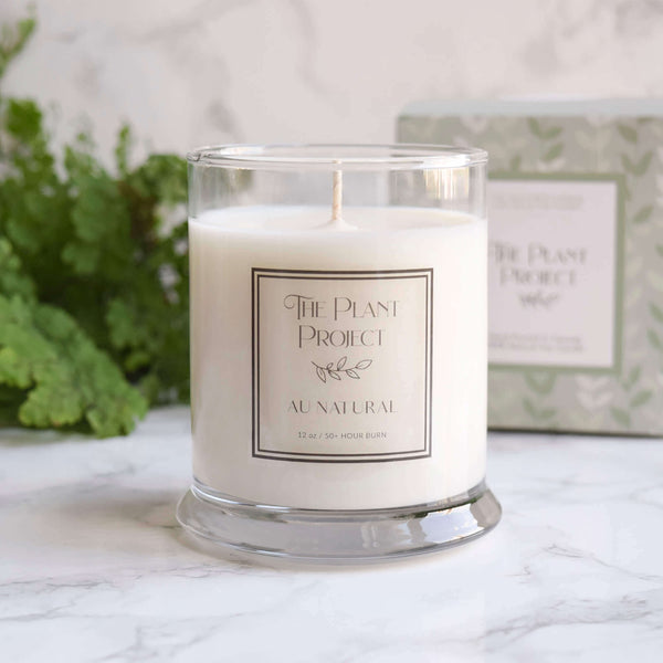 Au Natural Unscented Candle Planted