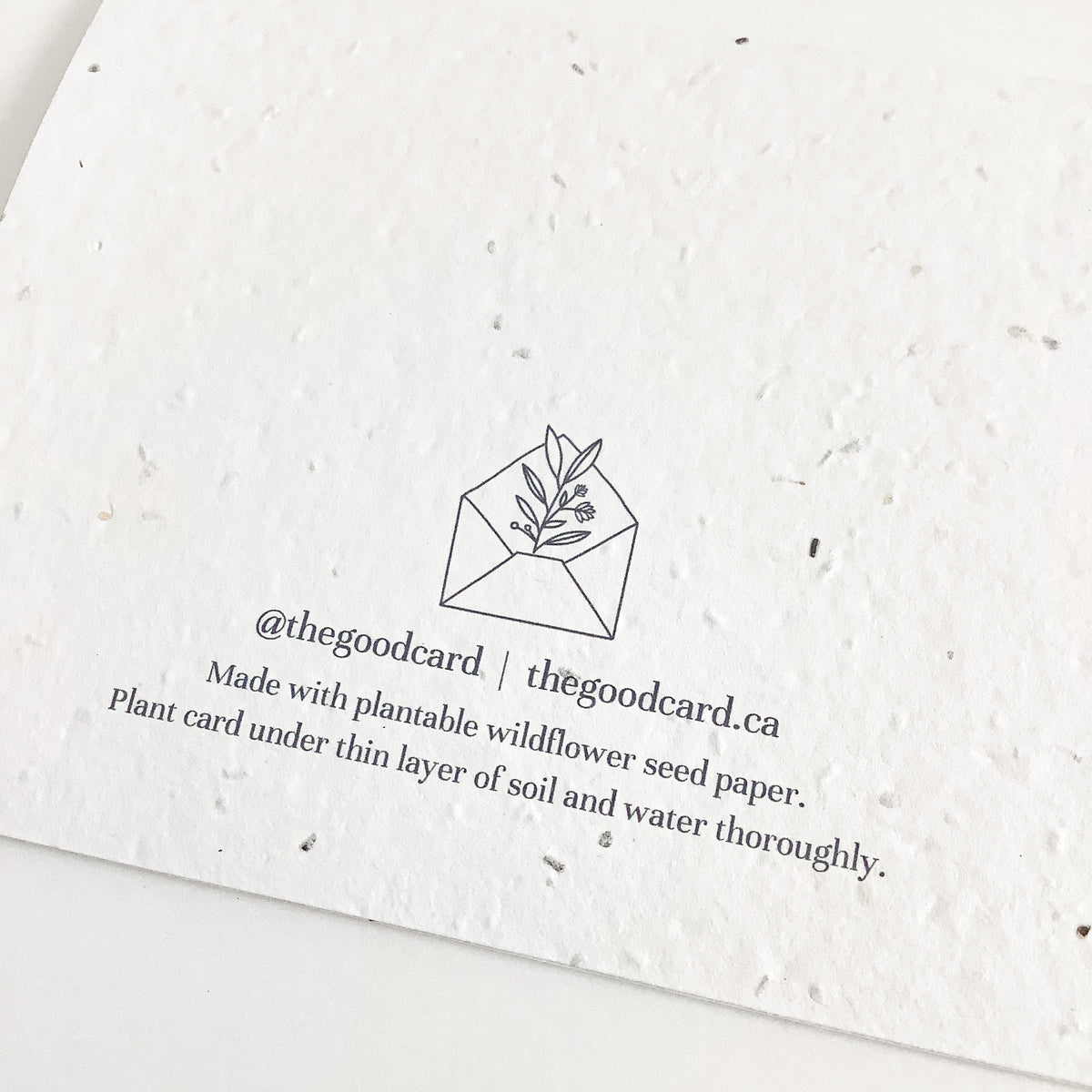 Plantable Greeting Card - Handwritten