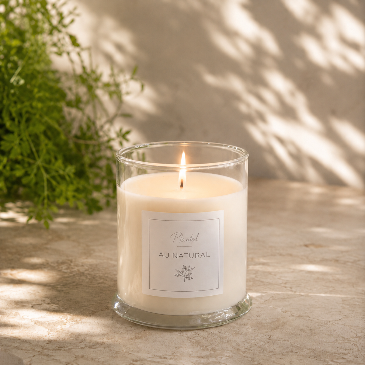 Au Natural Unscented Candle