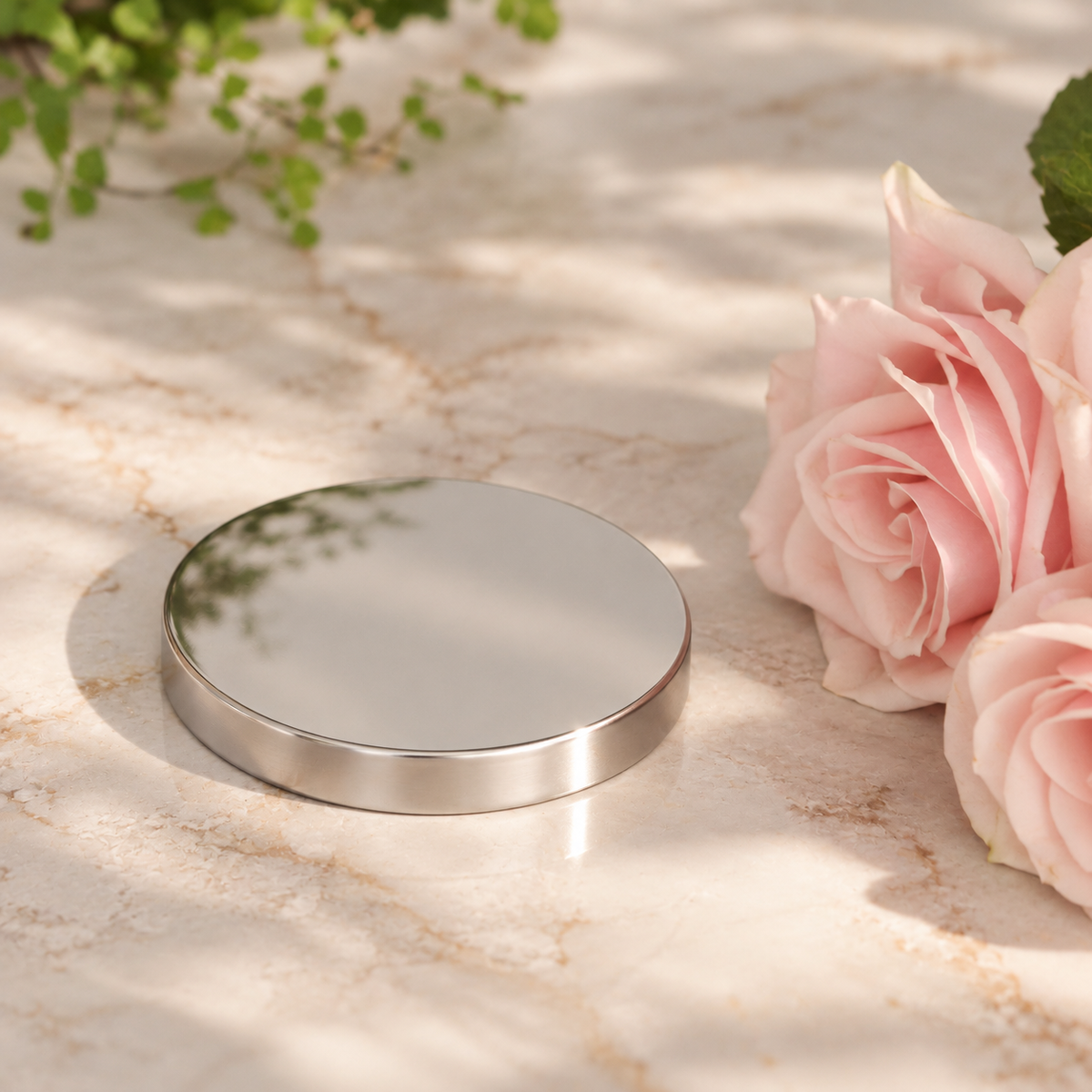 Silver Candle Lid