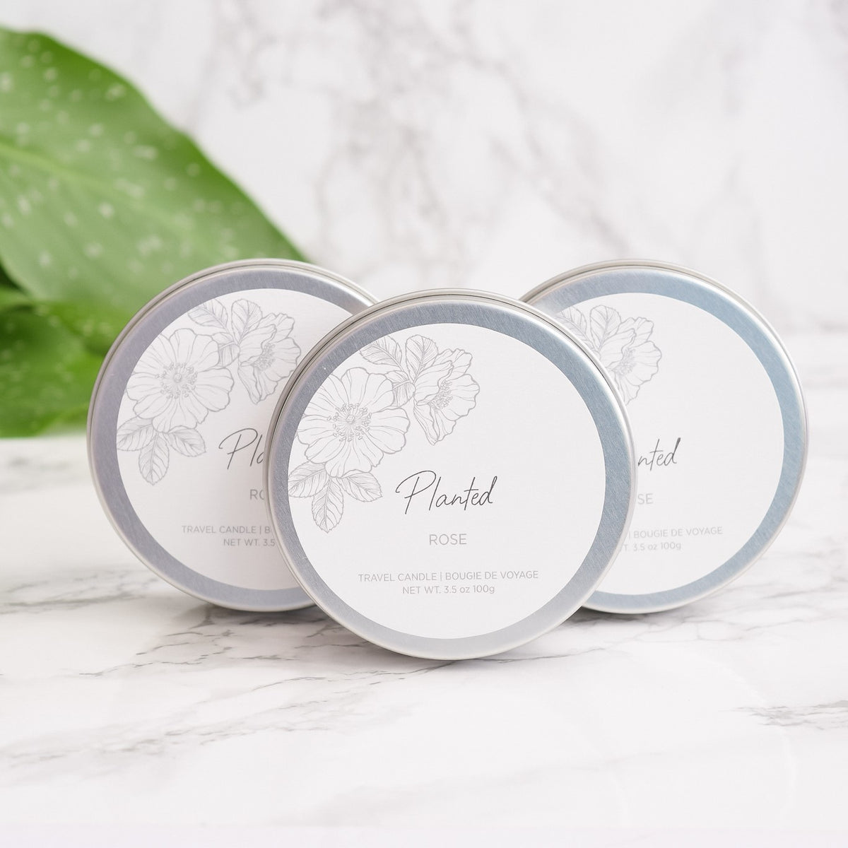 Travel Candles - Rose 3 Pack