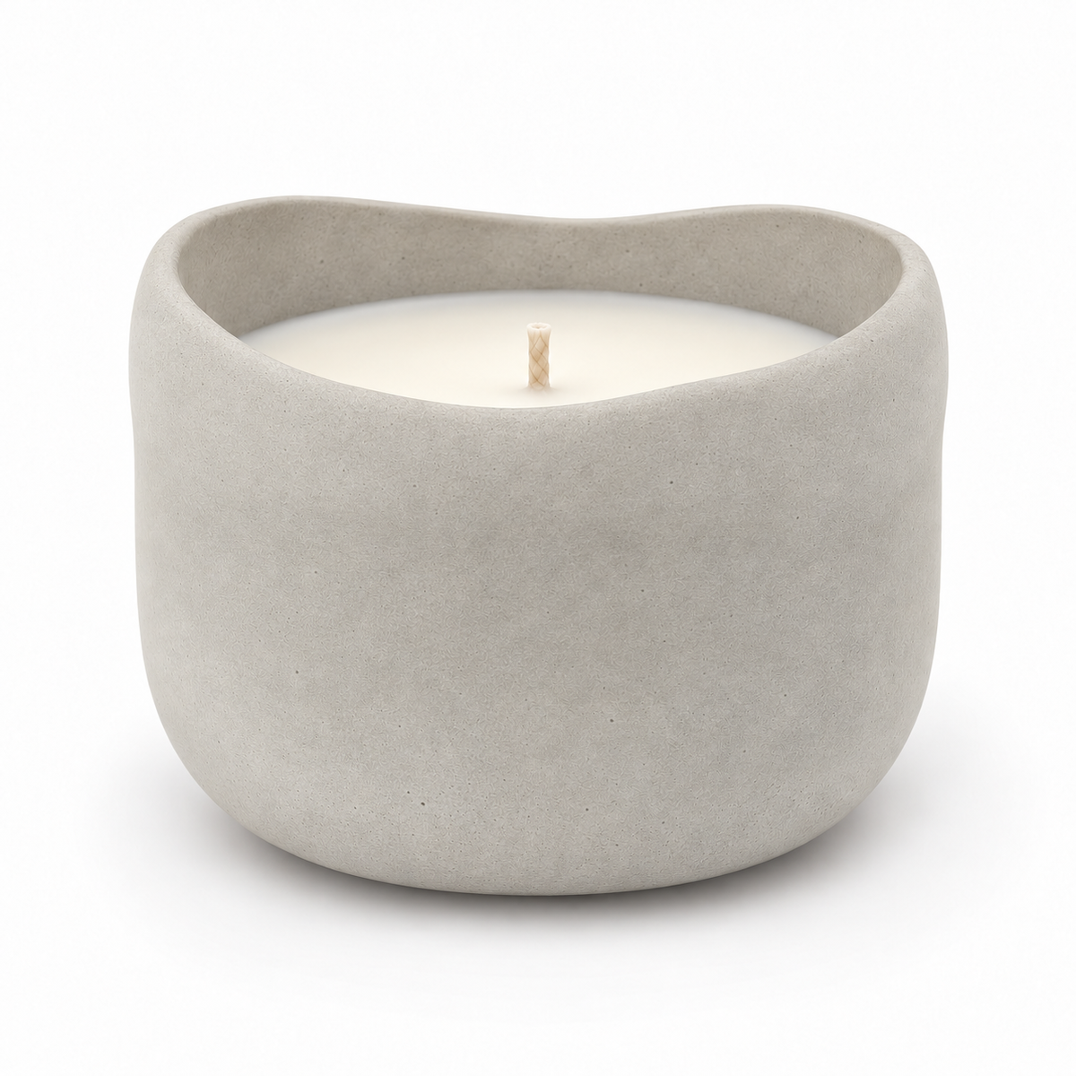 Refillable Lavender Concrete Candle