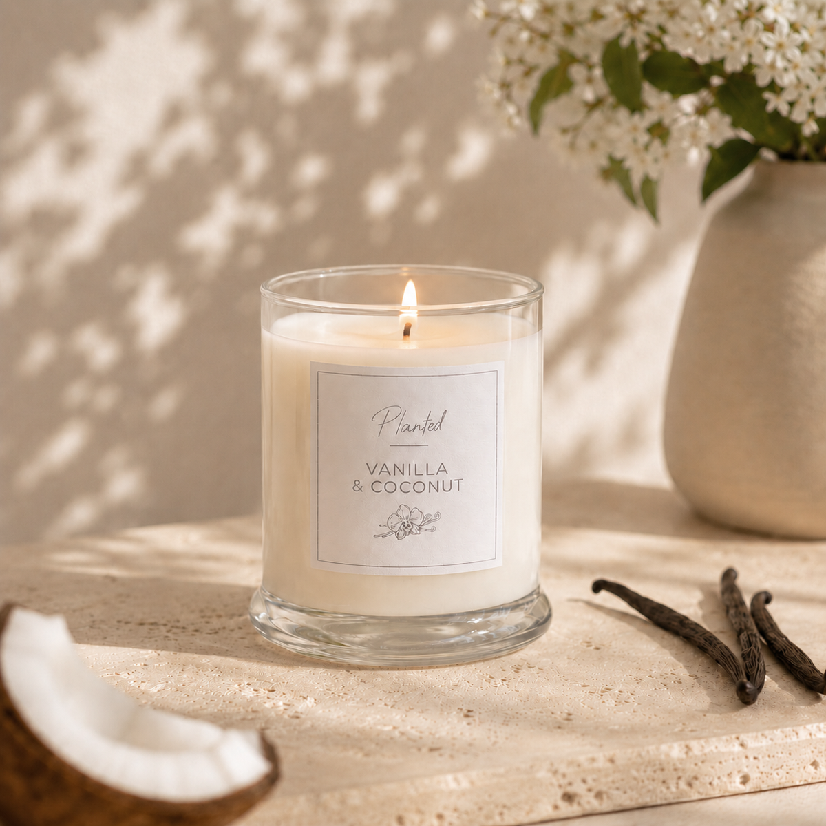 Warm Vanilla & Coconut Candle