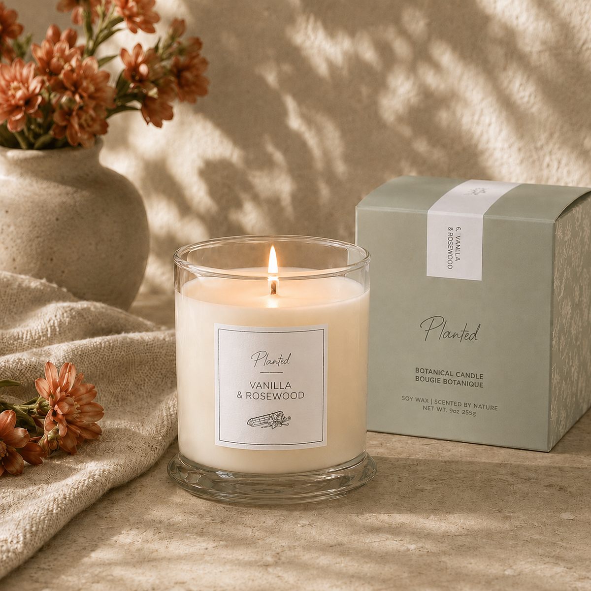 Rosewood & Vanilla Candle